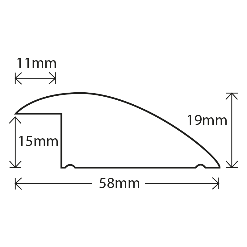 Solid Oak Threshold Diagram