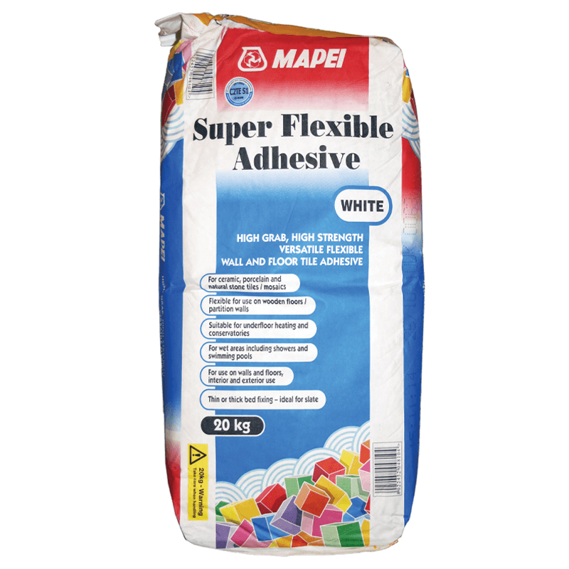 Mapei Super Flexible White S1 Adhesive 20kg